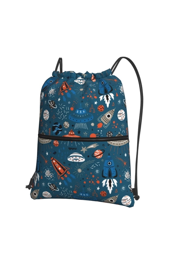 Cartoon Space1 for Drawstring Bags,Pull String Backpack Bags,String Bag Sackpack