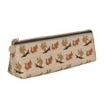 thumbnail image 1 of Xecao Cartoon Squirrel Print Leather Pencil Case -Stationery Bag Pen Holder for Work & Office, 1 of 5