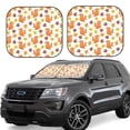 thumbnail image 1 of Xecao Cartoon Squirrel for Foldable Car Sun Shades (2-Pack) offer sun protection with an easy-fold design for convenient windshield shading., 1 of 7
