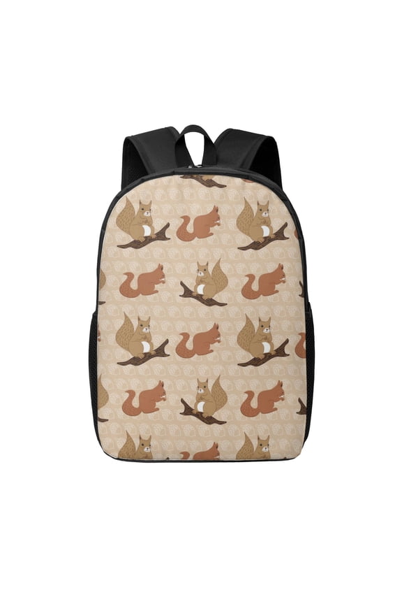 Cartoon Squirrel print Travel Backpack, Large Computer Backpack for Men Women, College School Rucksack Book Bag