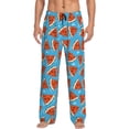 thumbnail image 1 of Xecao Cartoon Watermelon Men's Straight Lounge Pajama Pants: The Ultimate in Comfortable Sleepwear, 1 of 9