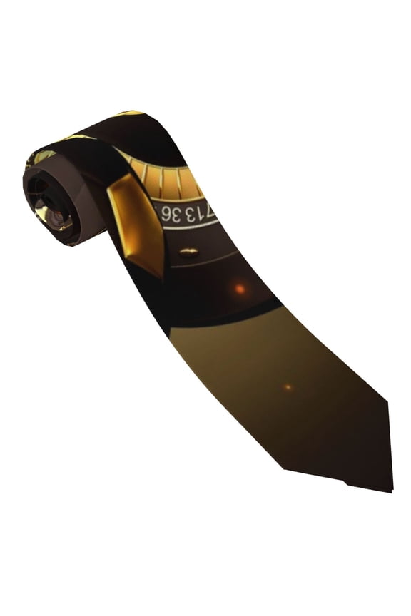 Casino Card Soccer Print Tie For Men Necktie Woven Jacquard Neck Ties,Classic Men's Tie