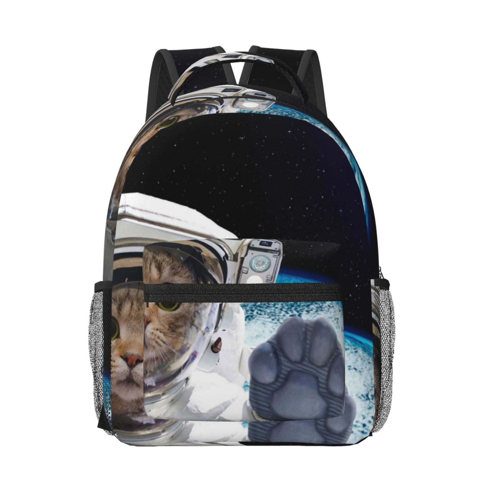 Xecao Cat Astronaut Travel Backpack: A spacious, stylish computer backpack ideal for men and women, perfect for college, school, or daily travels