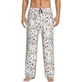 thumbnail image 1 of Xecao Cat Bear Rabbit Men's Straight Lounge Pajama Pants: The Ultimate in Comfortable Sleepwear, 1 of 9