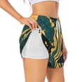 thumbnail image 1 of Xecao Cat Hiding In Potted Plants for Double-layer Running Short for Women, Perfect for Gym, Tennis, and More, Featuring a Convenient Pocket-X-Large, 1 of 7