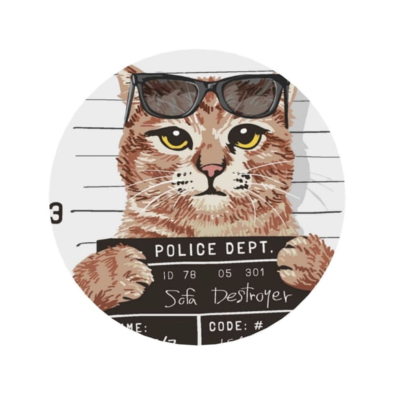 Xecao Cat Holding Mugshot Sign for Fridge Magnets - Fun Decorative Refrigerator Magnets, Cute and Soft for Stylish Kitchen Accents