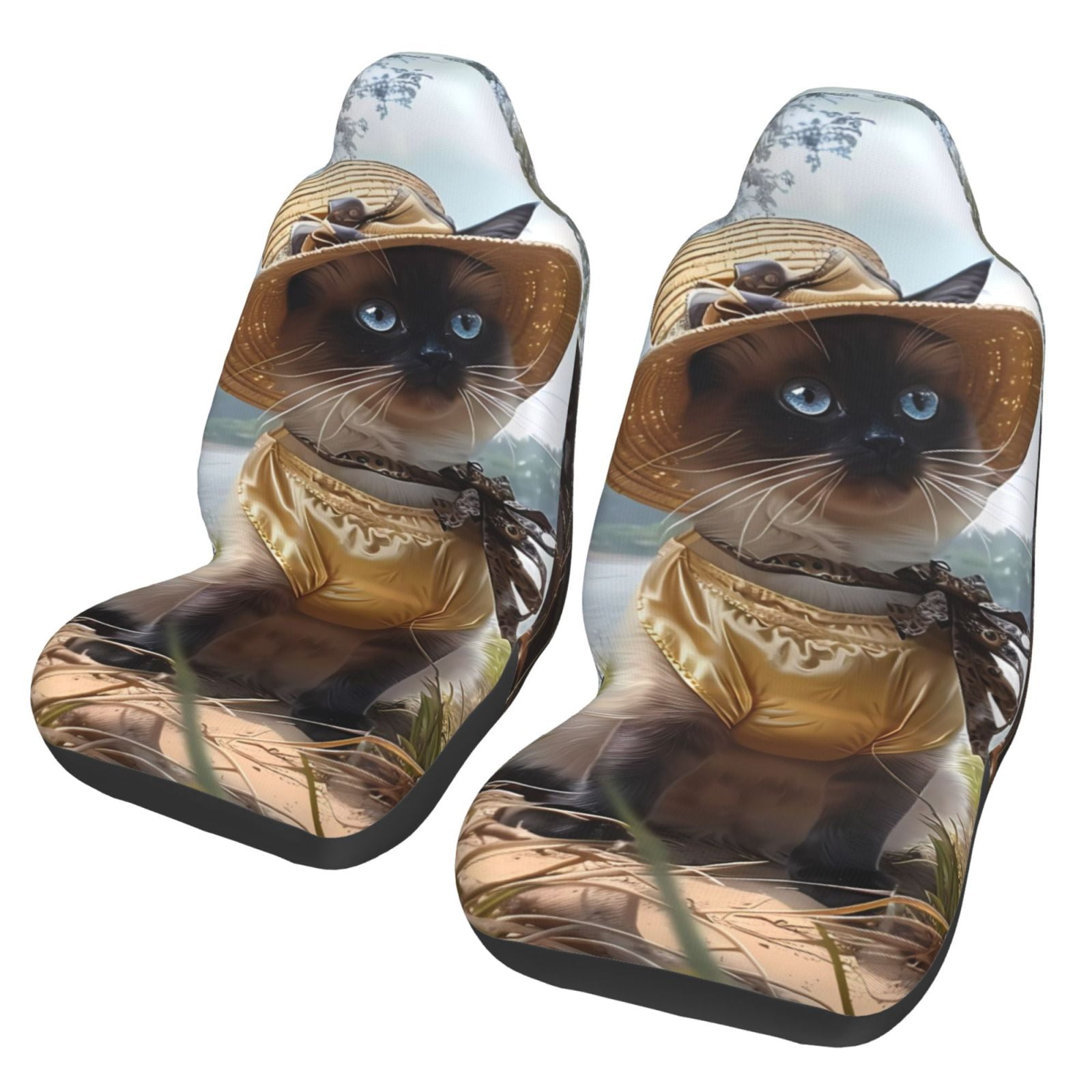 Cat Print Car Seat Covers
