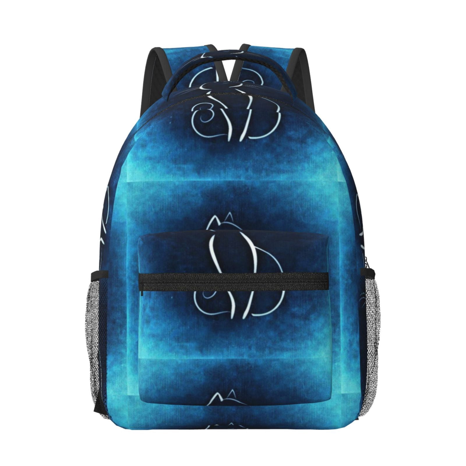 Xecao Cat Sketch Travel Backpack: A spacious, stylish computer backpack ideal for men and women, perfect for college, school, or daily travels