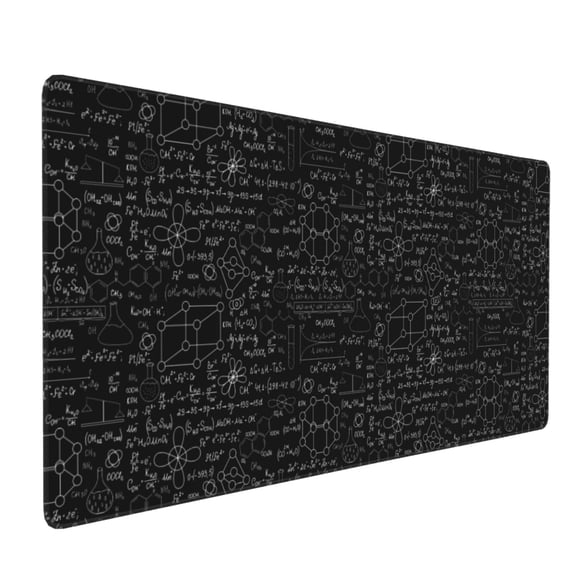 Xecao Chemistry Formulas 3 Print Large Mouse Pad, 16x35.5in Mousepad, Professional Non-Slip Rubber Base Big Mouse Pad, Mouse Pad for Gaming & Office Full Desk Mouse Pad