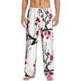 thumbnail image 1 of Xecao Cherry Blossoms Men's Straight Lounge Pajama Pants: The Ultimate in Comfortable Sleepwear, 1 of 9