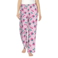 thumbnail image 1 of Xecao Cherry Strawberry Women's Straight Lounge Pajama Pants: The Epitome of Relaxed Sleepwear, 1 of 9