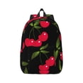 thumbnail image 1 of Xecao Cherry for Canvas College Laptop Backpack, Durable Rucksack Travel Notebook Bag School Backpack Book Bag for Men Women, 1 of 8