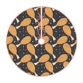 thumbnail image 1 of Xecao Chicken Legs Pattern Christmas Tree Skirt Round Xmas Tree Mat Base Cover for Holiday Home Decorations-48", 1 of 1