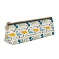 thumbnail image 1 of Xecao Childish Dinosaur Print Leather Pencil Case -Stationery Bag Pen Holder for Work & Office, 1 of 5