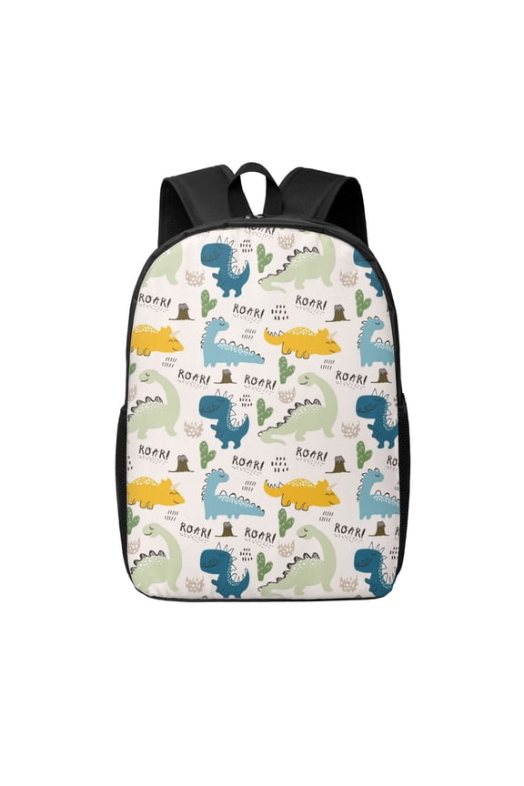 Childish Dinosaur print Travel Backpack, Large Computer Backpack for Men Women, College School Rucksack Book Bag