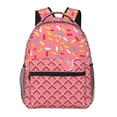 thumbnail image 1 of Xecao Chocolate with Flowing Cream Backpack, a stylish and functional choice for both men and women, is the perfect basic bookbag for college, work, or travel, 1 of 5