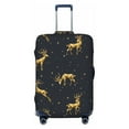 thumbnail image 1 of Xecao Christmas Deers print Elastic Luggage Cover, with double-sided print , is perfect for travel, business, and daily use, 1 of 9