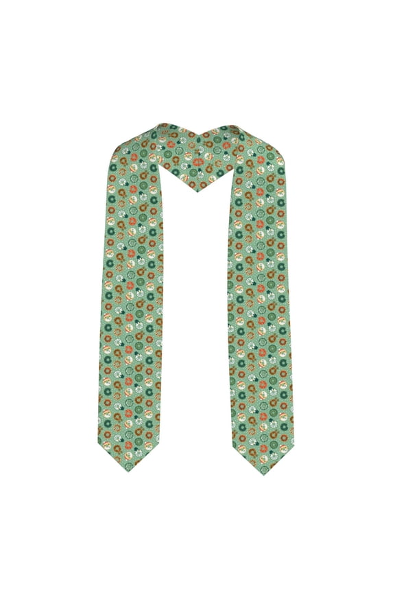 Xecao Christmas Donuts Print Graduation Shawl Stole Honor Stole Adult 72" Academic Commencements