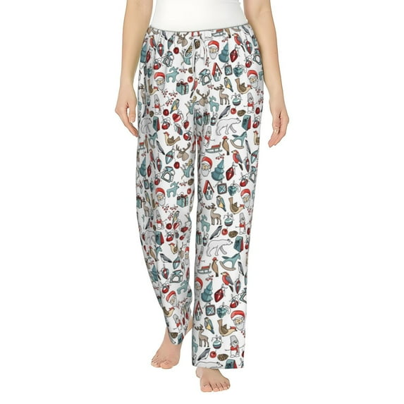 Xecao Christmas Elements Women's Straight Lounge Pajama Pants: The Epitome of Relaxed Sleepwear