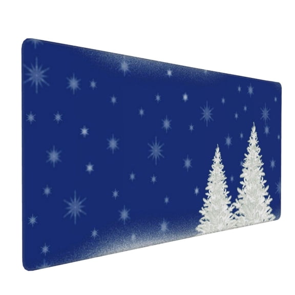 Xecao Christmas Fir Tree Print Large Mouse Pad, 16x35.5in Mousepad, Professional Non-Slip Rubber Base Big Mouse Pad, Mouse Pad for Gaming & Office Full Desk Mouse Pad