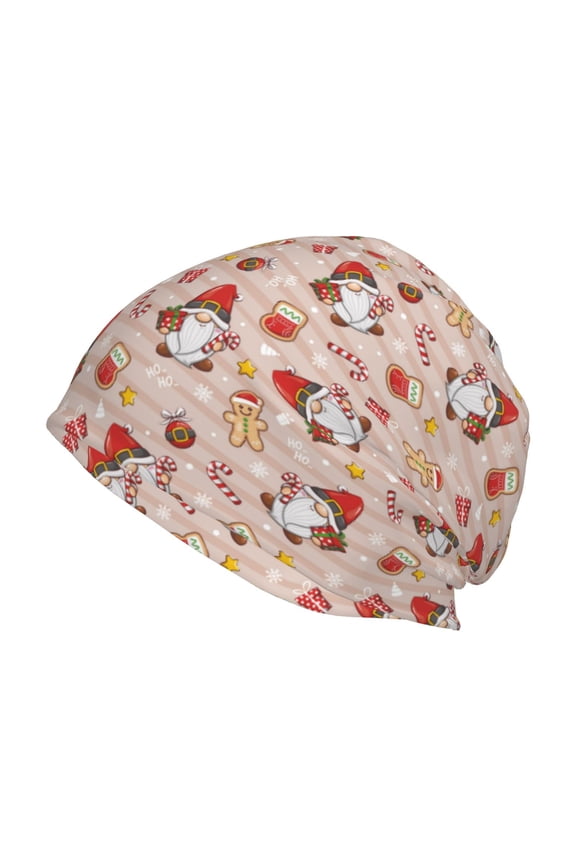 Christmas Gnomes Santa Claus Print Knit Hat,Winter Beanie for Men Women, Beanie Soft Warm Ski Stocking Cuffed Cap