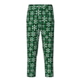 thumbnail image 1 of Xecao Christmas Pattern At Buffalo Plaid Print Teenagers' Pajama Pants Long Sleep Pants Soft Elastic Waist Pajama Bottoms Elastic waist with 2 Pockets 5-16 Years-Small, 1 of 6