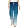 thumbnail image 1 of Xecao Christmas Snowflakes Women's Straight Lounge Pajama Pants: The Epitome of Relaxed Sleepwear, 1 of 9