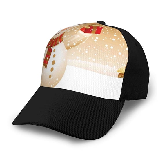 Xecao Christmas Snowman Gift print unisex vintage washed baseball cap, a soft and adjustable hat perfect for any casual style.