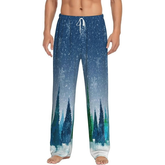 Xecao Christmas Trees Men's Straight Lounge Pajama Pants: The Ultimate in Comfortable Sleepwear