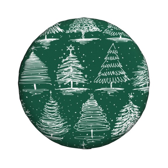 Xecao Christmas Trees for Tire Covers: Waterproof, dust-proof, and universally fitting for trailers, SUVs