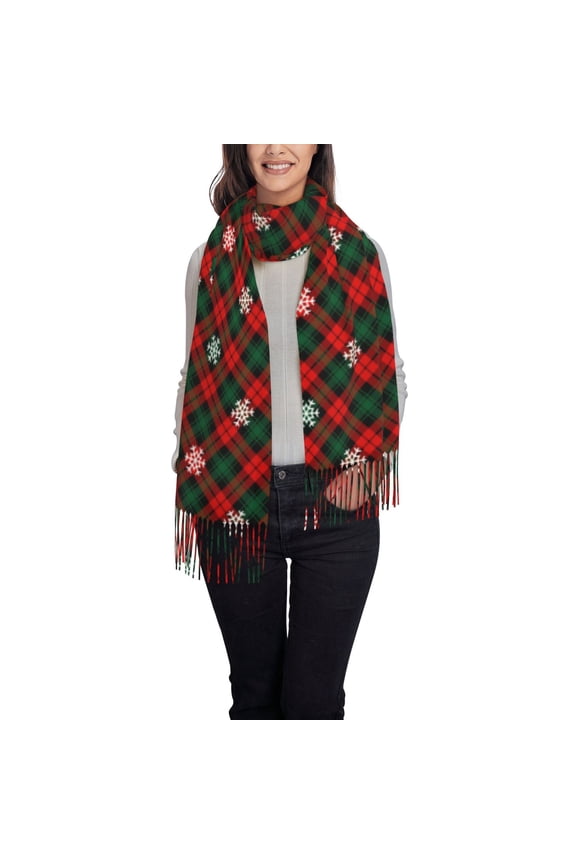 Christmas With Character Pattern Womens Winter Scarf Fall Scarf Oversized Large Scarf for Women Warm Shawl Wrap