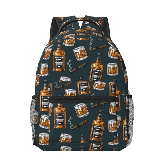 Xecao Cigar Travel Backpack: A spacious, stylish computer backpack ideal for men and women, perfect for college, school, or daily travels