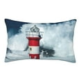 thumbnail image 1 of Xecao Circular Lighthouse for Decorative Throw Pillow Case for Couch,Sofa or Bed Set,Pillow Cover for Sofa Home Decor Ideal Gift-14"x20", 1 of 6