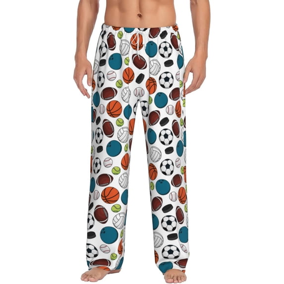 Xecao Color Balls Men's Straight Lounge Pajama Pants: The Ultimate in Comfortable Sleepwear