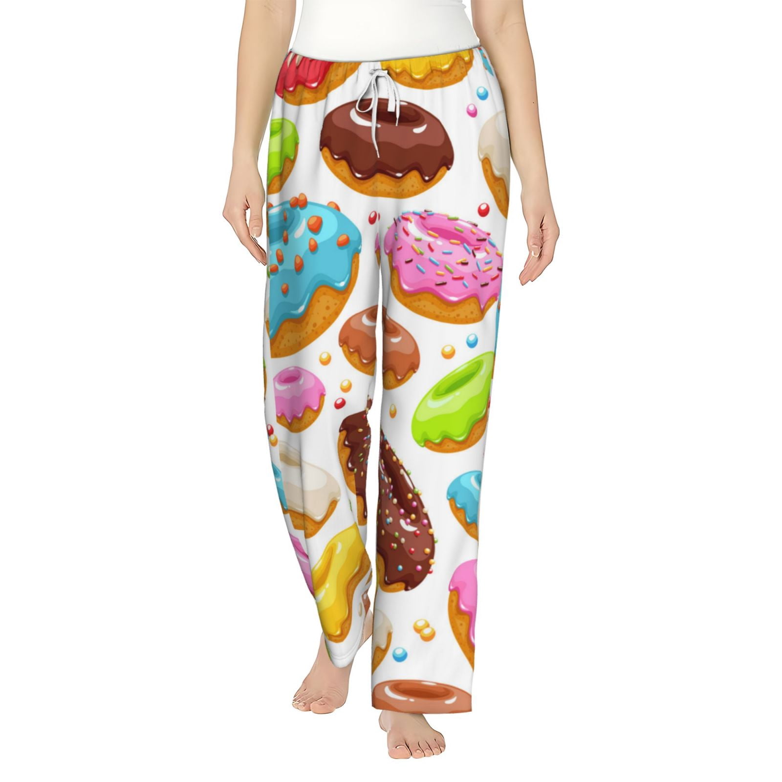 Xecao Color Donut Women's Straight Lounge Pajama Pants: The Epitome of ...