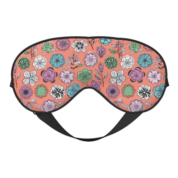 Xecao Color Flowers for Soft Fluffy Sleeping Blindfold, Nap eye cover tailored for the utmost comfort for girls, women, kids, and adults.