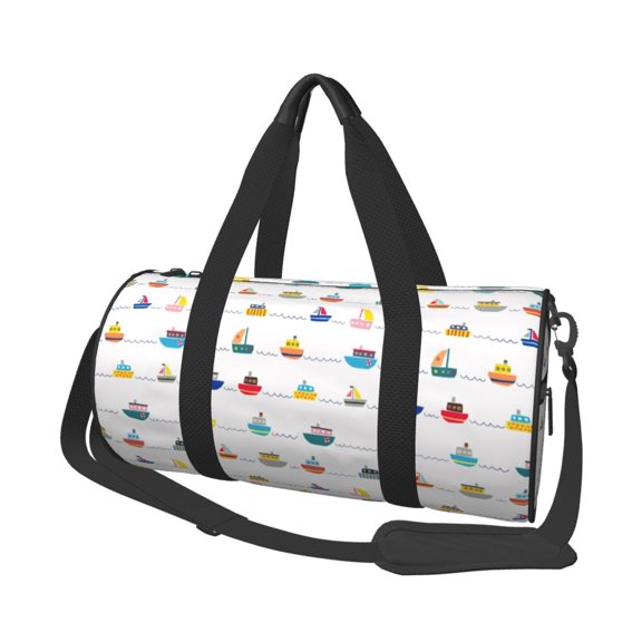 Xecao Color Ships Print Travel Duffle Bag, Bag Carry On Tote Bags for Women, Travel Sport Gym Bag for Men, Hospital Bag for Labor and Delivery