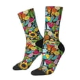 thumbnail image 1 of Xecao Color Summer Pattern Sport Socks for Women and Men Crew Socks Sporty Calf Socks Casual Socks, 1 of 6