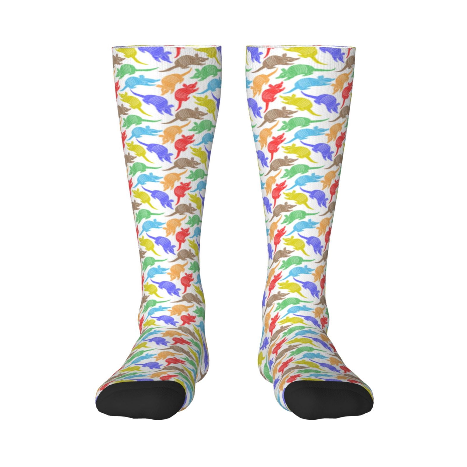 Xecao Colored Armadillos Print Compression Socks for Both Men And Women ...