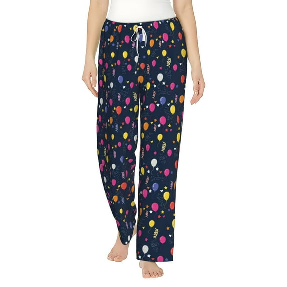 Xecao Colored Balloons Women's Straight Lounge Pajama Pants: The Epitome of Relaxed Sleepwear
