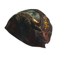 thumbnail image 1 of Xecao Colorful Bull Western Man Print Knit Hat,Winter Beanie for Men Women, Beanie Soft Warm Ski Stocking Cuffed Cap, 1 of 7