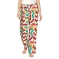 thumbnail image 1 of Xecao Colorful Butterflies Women's Straight Lounge Pajama Pants: The Epitome of Relaxed Sleepwear, 1 of 9