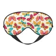 thumbnail image 1 of Xecao Colorful Butterflies for Soft Fluffy Sleeping Blindfold, Nap eye cover tailored for the utmost comfort for girls, women, kids, and adults., 1 of 7
