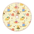 thumbnail image 1 of Xecao Colorful Cartoon Snail Pattern Christmas Tree Skirt Round Xmas Tree Mat Base Cover for Holiday Home Decorations-48", 1 of 6