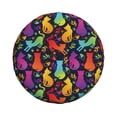 thumbnail image 1 of Xecao Colorful Cats for Tire Covers: Waterproof, dust-proof, and universally fitting for trailers, SUVs, 1 of 8