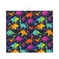 thumbnail image 1 of Xecao Colorful Dinosaur Print Dish Drying Mat for Kitchen Counter,Absorbent Coffee Bar Mat, Dish Drainer Rack Mats,Dining Room Decoration, 1 of 8