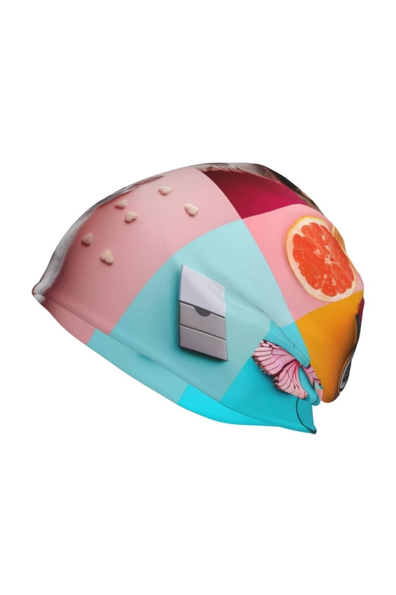 Colorful Dog Cat Collage Print Knit Hat,Winter Beanie for Men Women, Beanie Soft Warm Ski Stocking Cuffed Cap