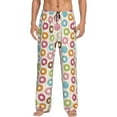 thumbnail image 1 of Xecao Colorful Donuts Men's Straight Lounge Pajama Pants: The Ultimate in Comfortable Sleepwear, 1 of 9