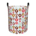 thumbnail image 1 of Xecao Colorful Donuts Print Laundry Basket,Laundry Hamper Designed for Storage Dirty Clothes Hamper,Collapsible Laundry Baskets-Small, 1 of 6
