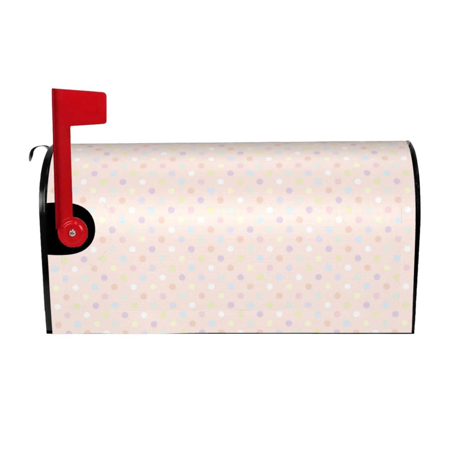 Xecao Colorful Dots for Mailbox Cover with Magnetic Strips, Waterproof and Sunscreen, Adds a Decorative Touch to Your Garden Yard.